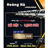 Lạng Sơn - Hà Nội xe Hoàng Hà limousine
